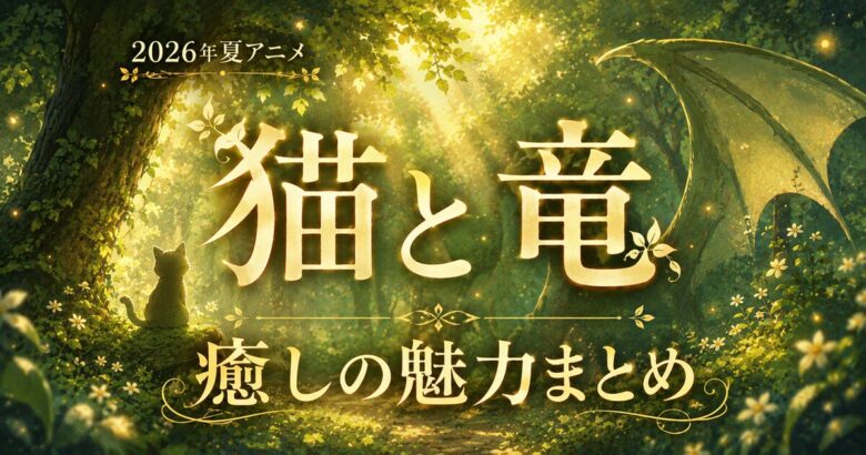 猫と竜は面白い？癒しのほのぼのファンタジー 魅力まとめ【2026年夏アニメ】