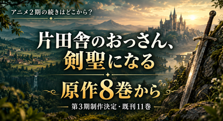 片田舎のおっさん、剣聖になる アニメ2期の続きは原作8巻から｜3期決定