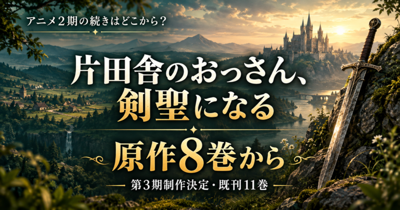 片田舎のおっさん、剣聖になる アニメ2期の続きは原作8巻から｜3期決定