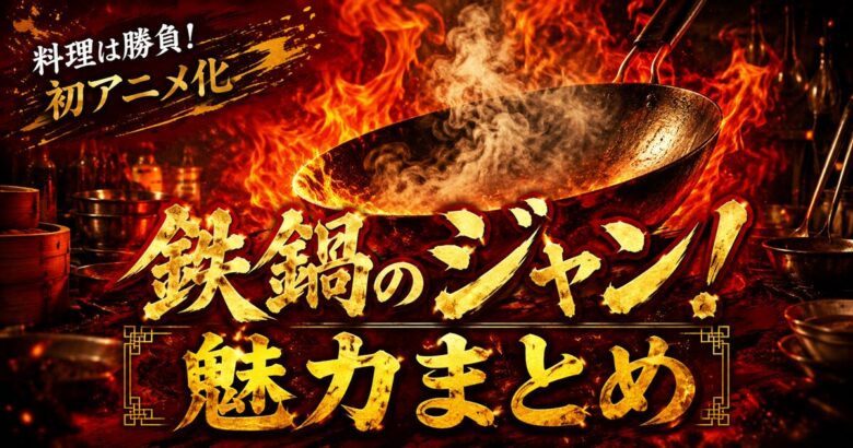 鉄鍋のジャン！の魅力とは？初アニメ化の伝説料理バトル漫画を全13巻完結まで徹底紹介