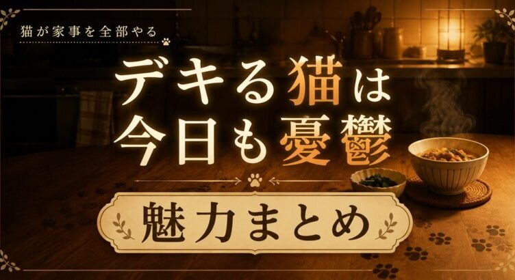 デキる猫は今日も憂鬱は面白い？魅力とキャラを解説【癒し系】