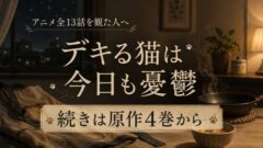 デキる猫は今日も憂鬱 アニメはどこまで？続きは原作4巻の途中から