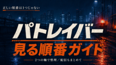 パトレイバーの見る順番は？EZYと全シリーズの配信情報も紹介