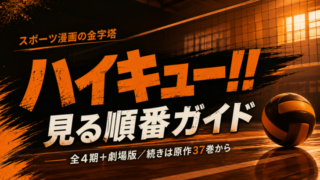 ハイキュー!!の見る順番は？全シリーズ一覧と続きは37巻から