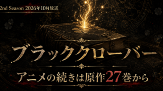 ブラッククローバー アニメの続きは27巻から【全38巻完結】
